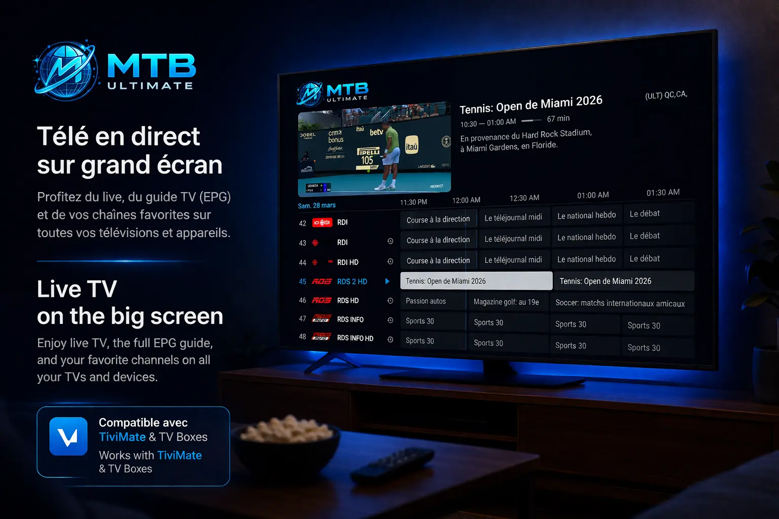 MTB Ultimate sur TiviMate